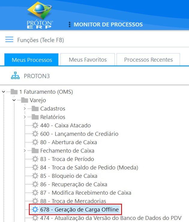 Instalação PRÓTON PDV