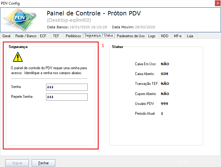 Instalação PRÓTON PDV