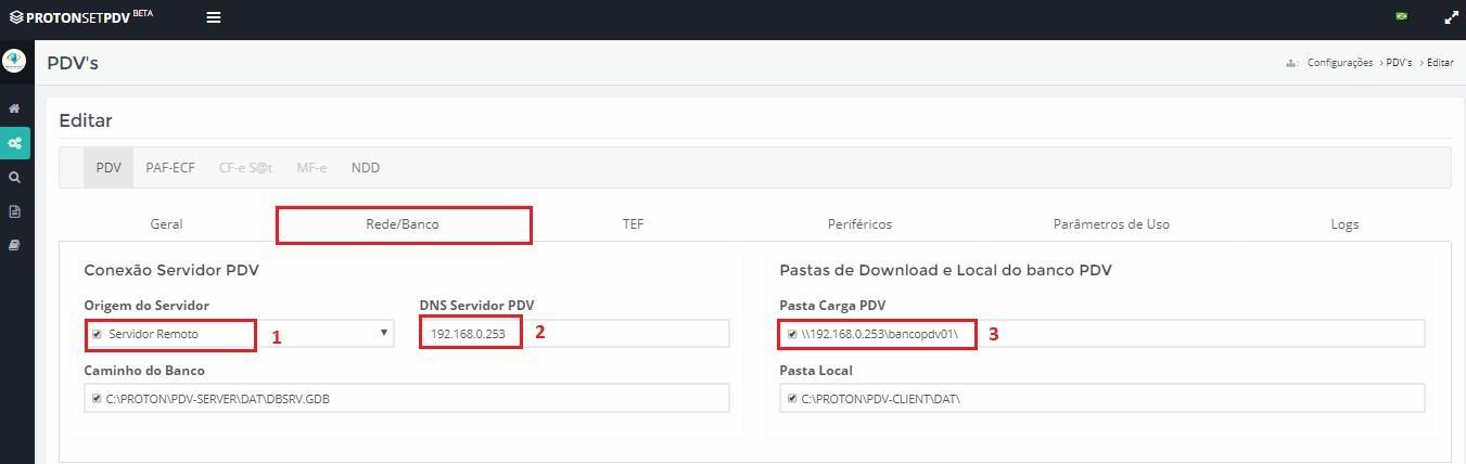 Instalação PRÓTON PDV