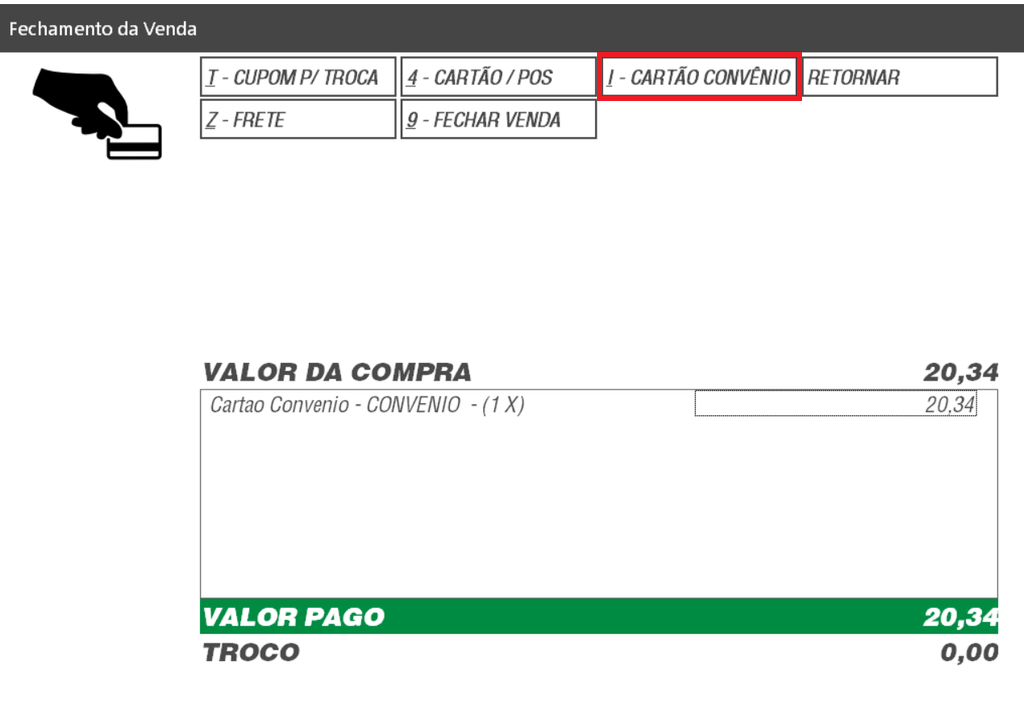 Cartão convênio