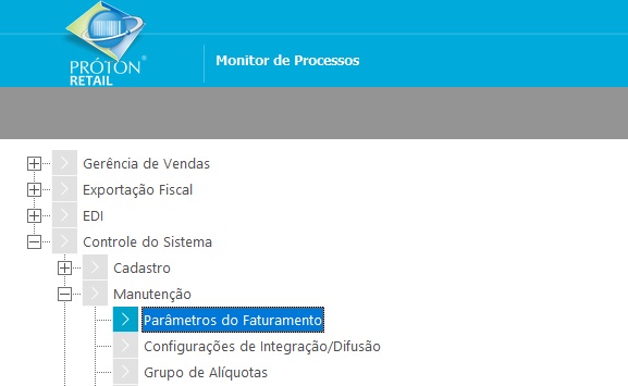 Parâmetros do Faturamento