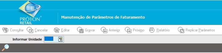 Parâmetros do Faturamento