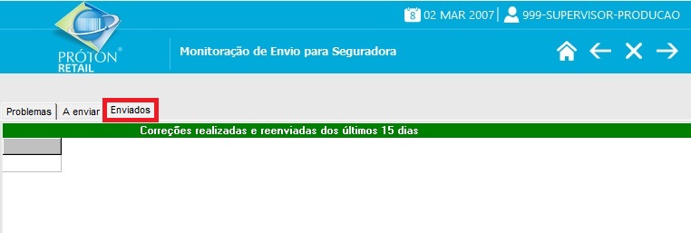 Monitoração de Envios para Seguradora