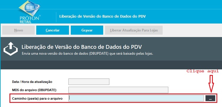 Versão Banco de Dados PDV