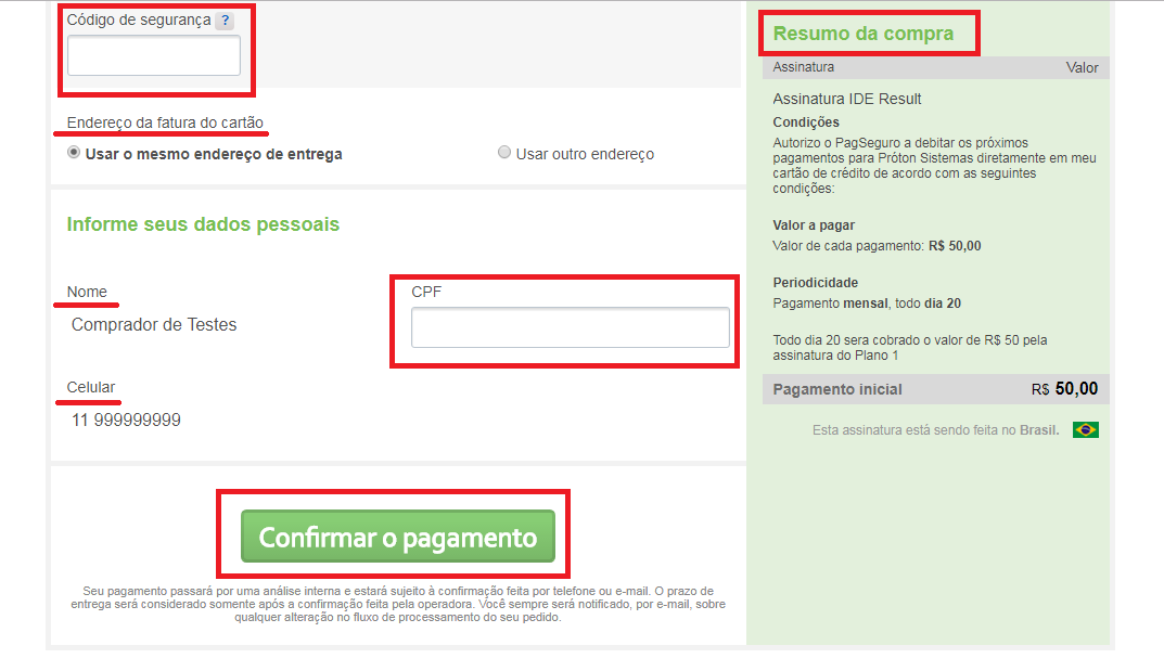 pagamento